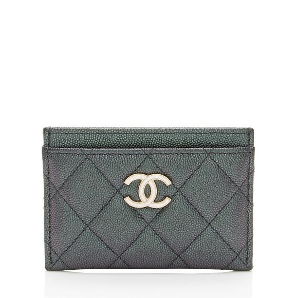 Chanel Iridescent Caviar Leather CC Card Holder - Picture 1 of 9
